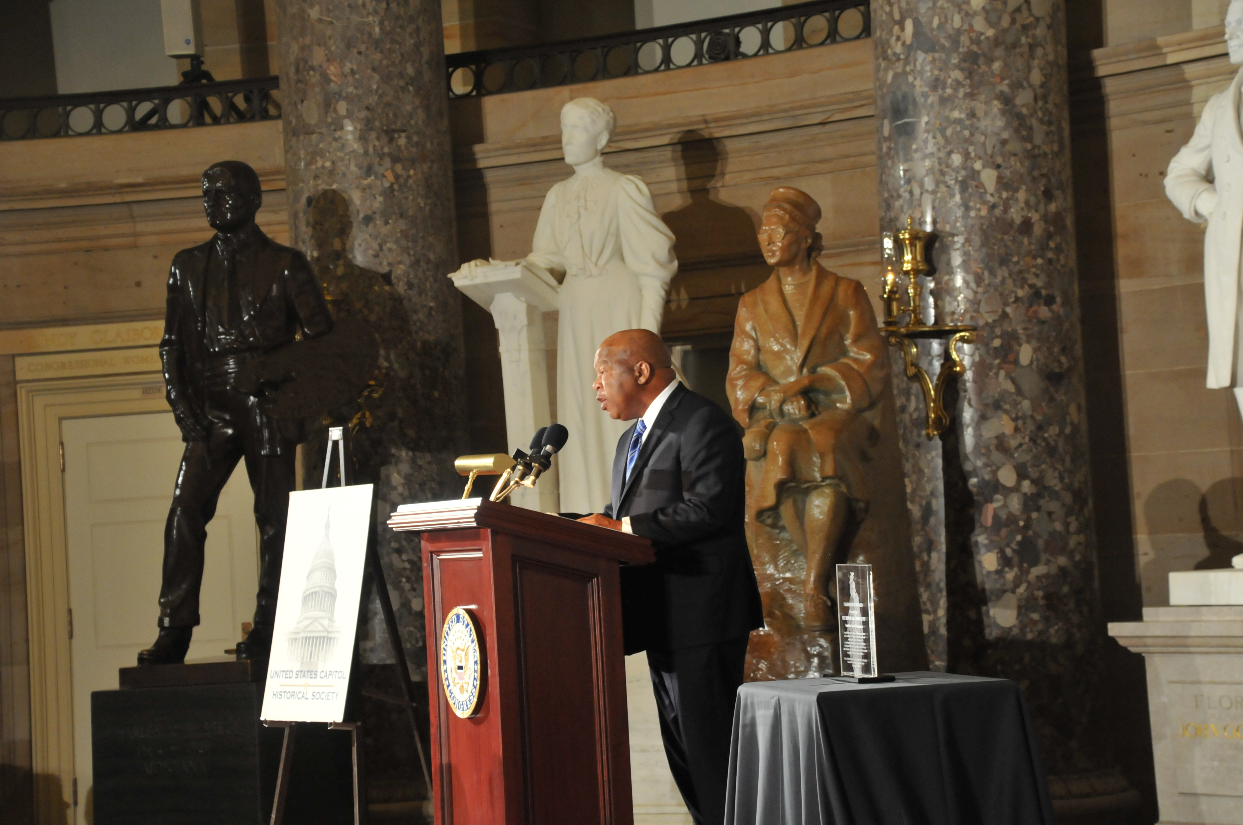 Congressman John Lewis accepts the 2014 Freedom Award