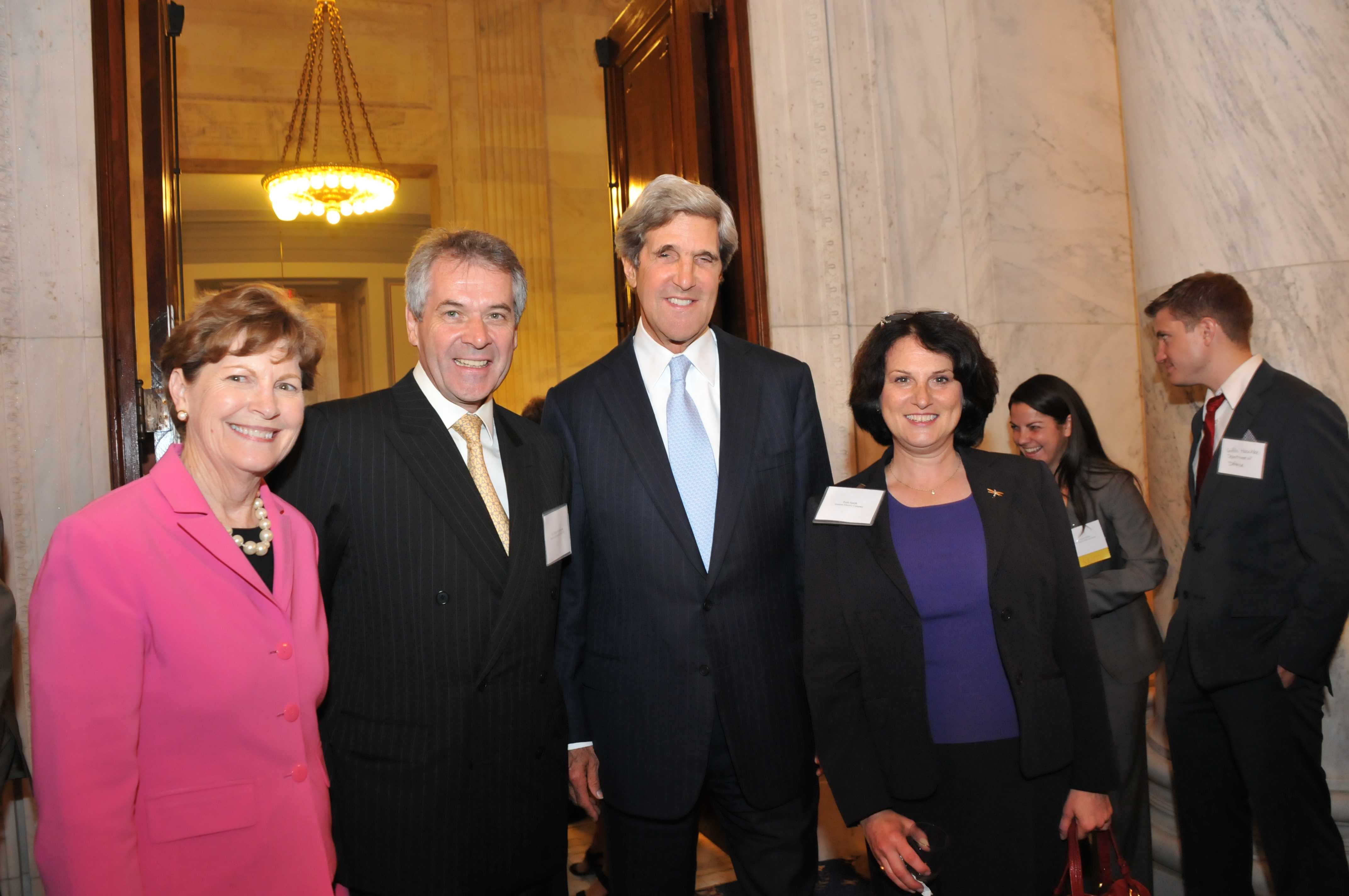 Senator Jeanne Shaheen, Ambassador Peter Westmacott, Senator Kerry, Ruth Smith