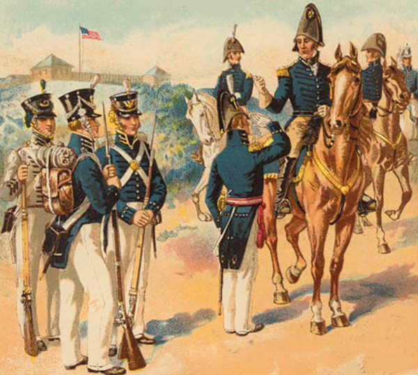U.S. Army uniforms, War of 1812. Library of Congress