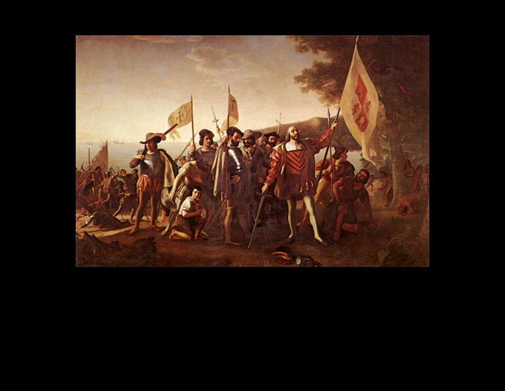 Landing of Columbus at the Island of Guanahani, West Indies, October 12th, 1492 | John Vanderlyn