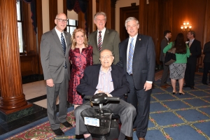 Chairman Greg Walden, Congresswoman Debbie Dingell, Ranking Member Frank Pallone, Congressman Upton, and Chairman Dingell
