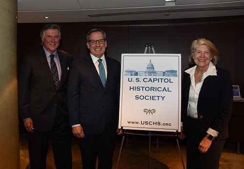 USCHS Trustee Tim White, Former Architect of the Capitol Stephen Ayers, and USCHS President Jane Campbell