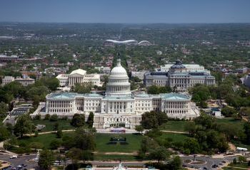 Aerial View of the U.S. Capitol