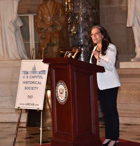 USCHS Honors 116th Congress: Dr. Joanne B. Freeman gave the keynote address during the program to honor the 116th Congress