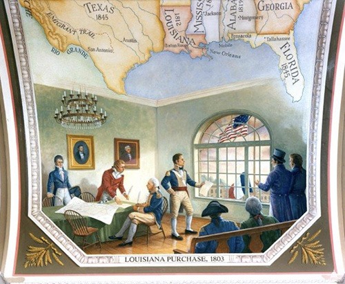 Image of the Louisiana Purchase, 1803 from the Architect of the Capitol