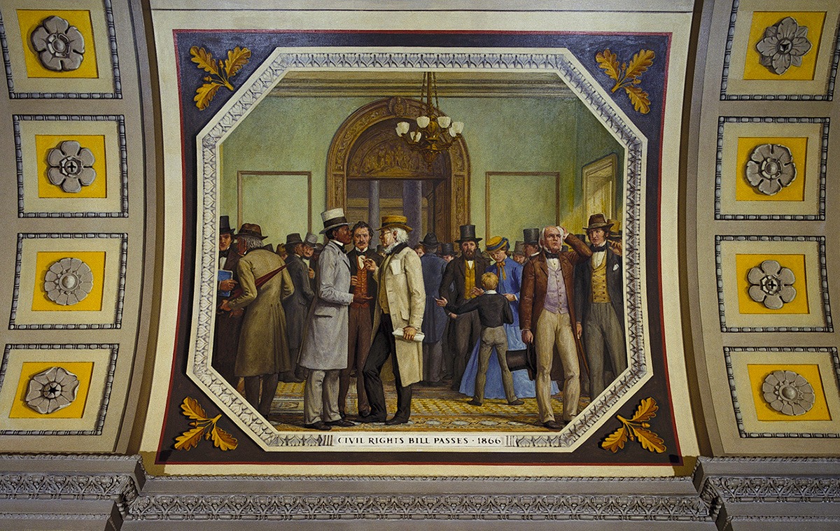 The Hall of Capitols: Civil Rights Bill Passes, 1866