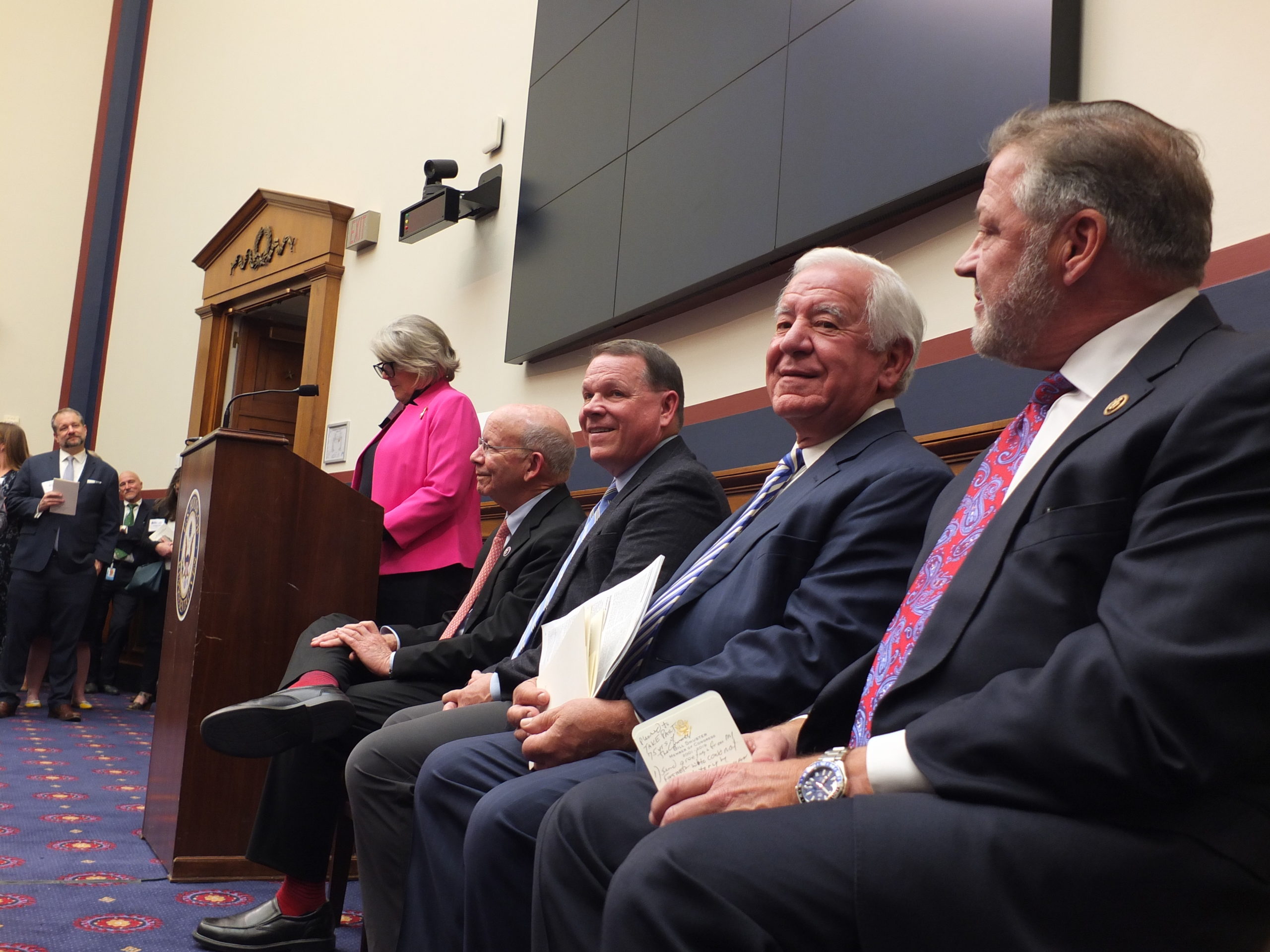 Chairman DeFazio and Ranking Member Graves, and former Representatives Shuster and Rahall reflected on their time with the House T&I Committee.
Photos (c) Bruce Guthrie