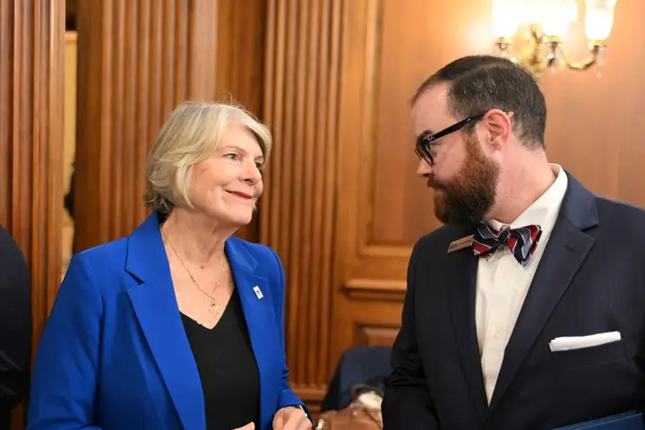 CEO/President, the Hon. Jane Campbell and Sam Holliday