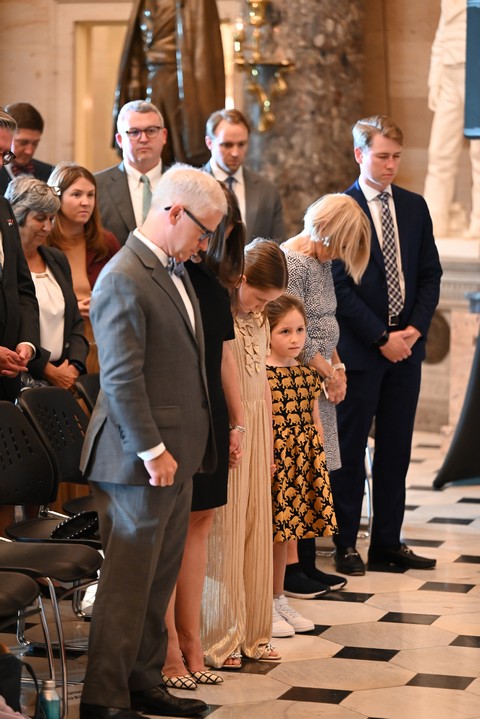 The McHenry Family during the invocation.