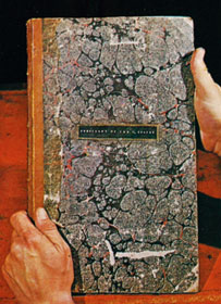 Adm. Cockburn took this volume of Treasury reports from the Capitol as a souvenir; it was returned to the Library of Congress in 1940.
Credit: The National Geographic Society for U.S.
Capitol Historical Society
